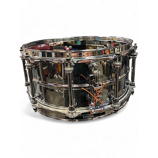 Used Pearl 6.5X14 Ian Paice Signature Snare Silver Drum
