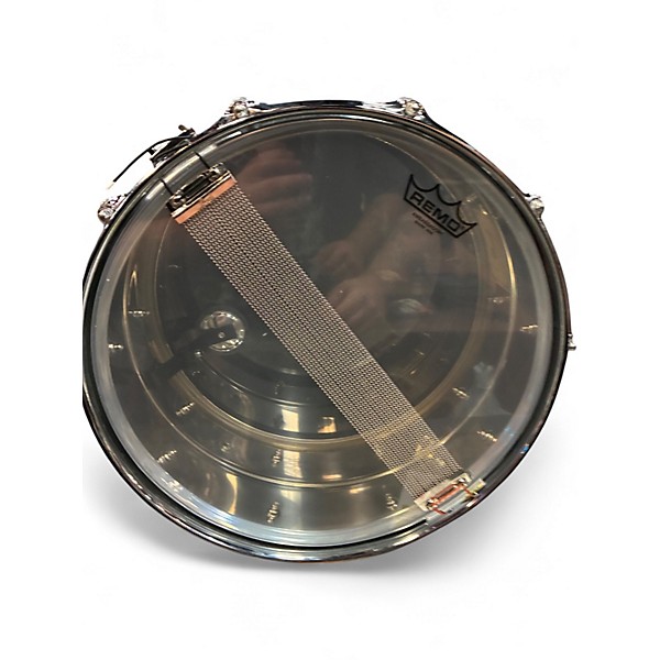 Used Pearl 6.5X14 Ian Paice Signature Snare Silver Drum