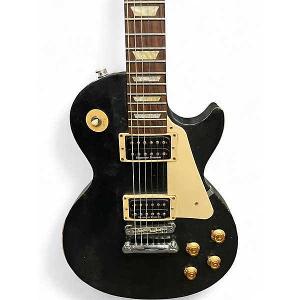 Used 2016 Gibson Les Paul Tribute Black Solid Body Electric Guitar