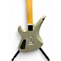 Used Schecter Guitar Research Damien Elite Avenger Floyd Rose Metallic Silver Solid Body Electric Guitar