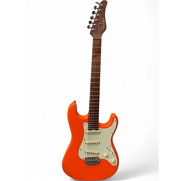 Used Schecter Guitar Research Nick Johnston SSS Atomic Orange Solid Body Electric Guitar