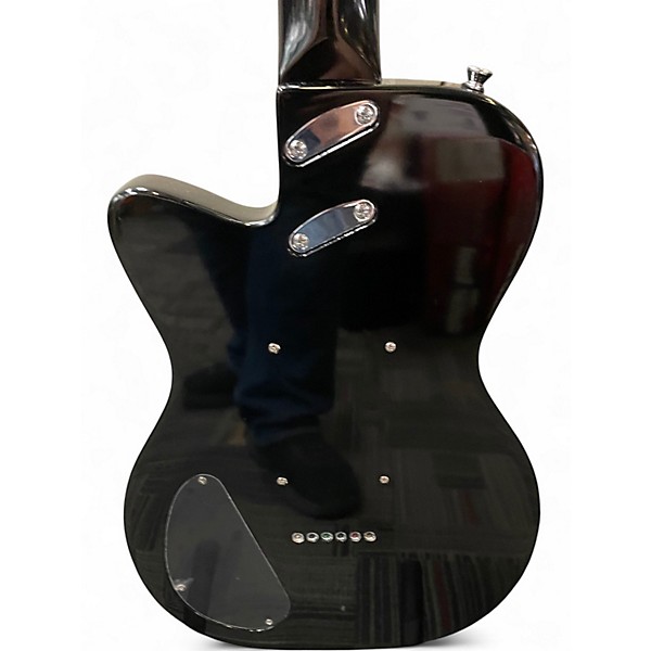 Used Silvertone 1303/U2 Black Solid Body Electric Guitar