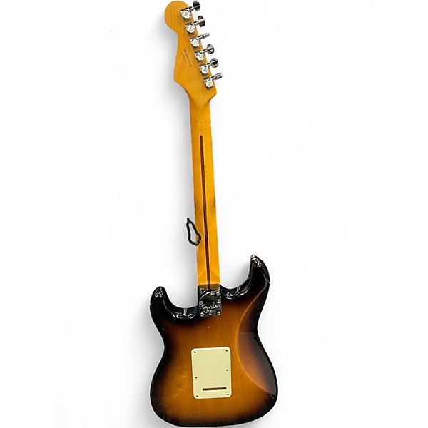Used 2008 Fender American Deluxe Stratocaster 2 Tone Sunburst Solid Body Electric Guitar