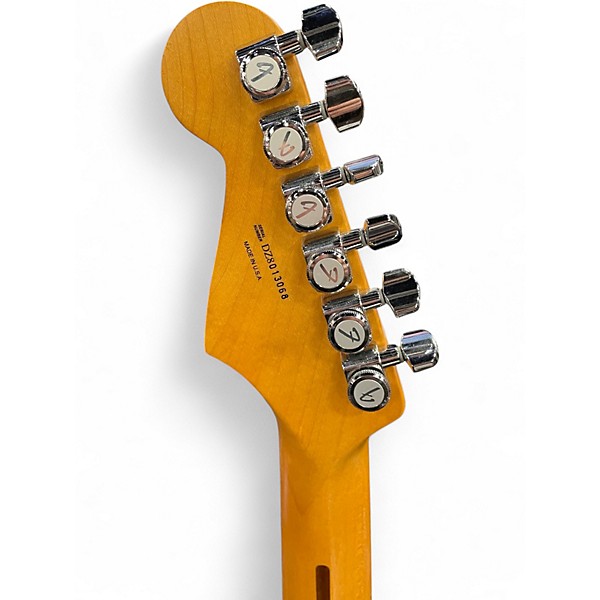 Used 2008 Fender American Deluxe Stratocaster 2 Tone Sunburst Solid Body Electric Guitar