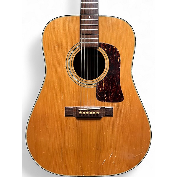 Used 1980s Washburn D-26S Natural Acoustic Guitar