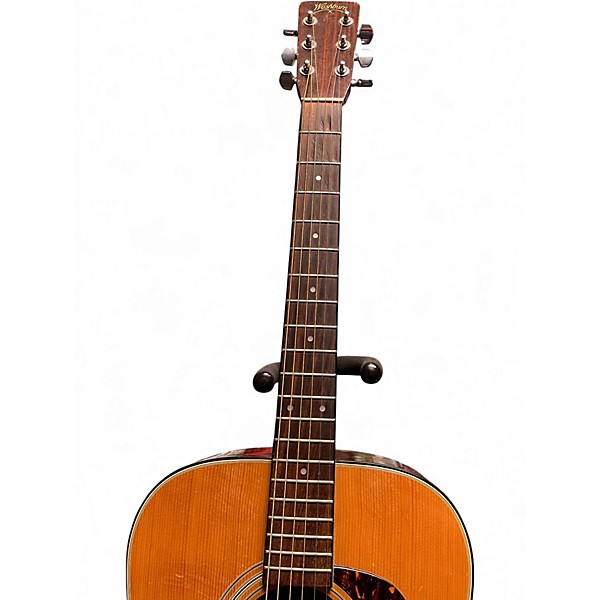Used 1980s Washburn D-26S Natural Acoustic Guitar