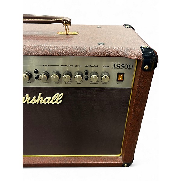 Used Marshall AS50D 50W 2X8 Acoustic Guitar Combo Amp