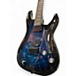 Used Schecter Guitar Research Omen Elite Blue Burst Solid Body Electric Guitar