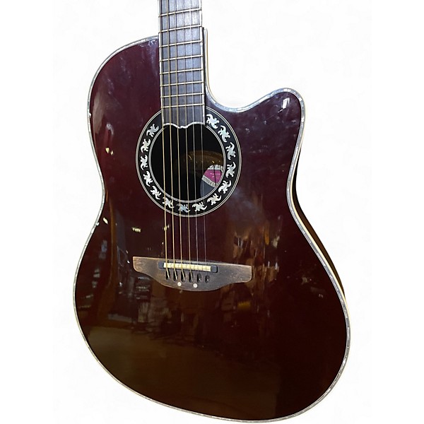 Used Ovation 30TH ANNIVERSARY 1996 Wine Red Acoustic Electric Guitar