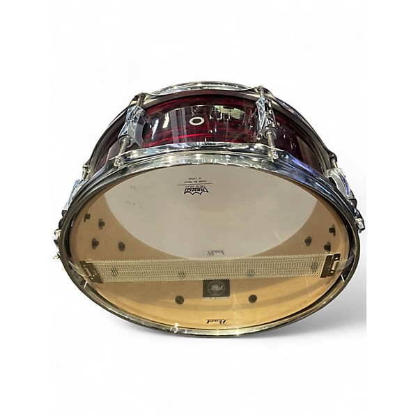 Used Pearl 14in sst limited edition snare strata red Drum