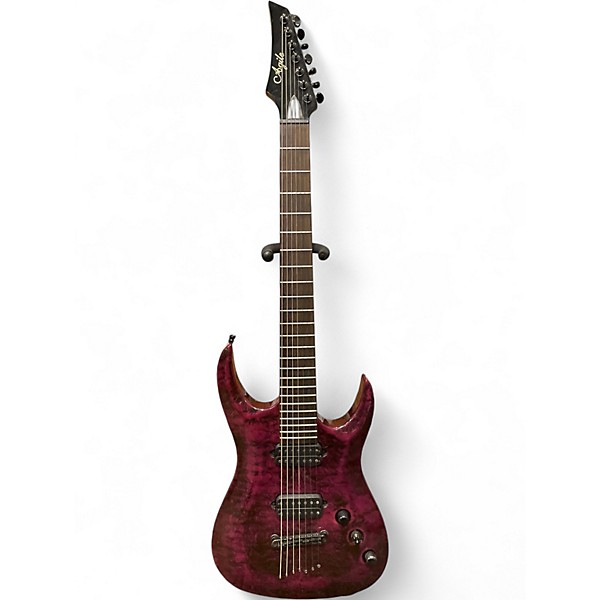 Used Agile A24959 PURPLE SWIRL Solid Body Electric Guitar