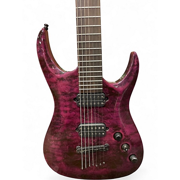 Used Agile A24959 PURPLE SWIRL Solid Body Electric Guitar