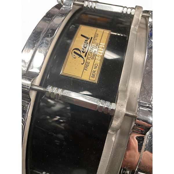Used Pearl 5in Free Floating Snare 14X5 PIANO PLACK Drum