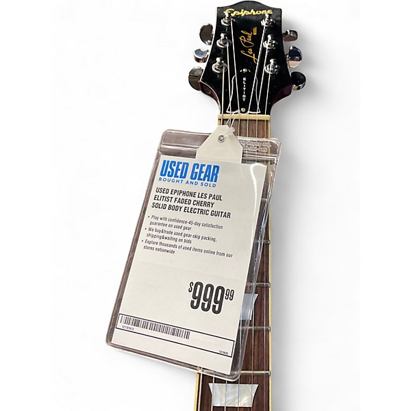 Used Epiphone Les Paul Elitist Faded Cherry Solid Body Electric Guitar