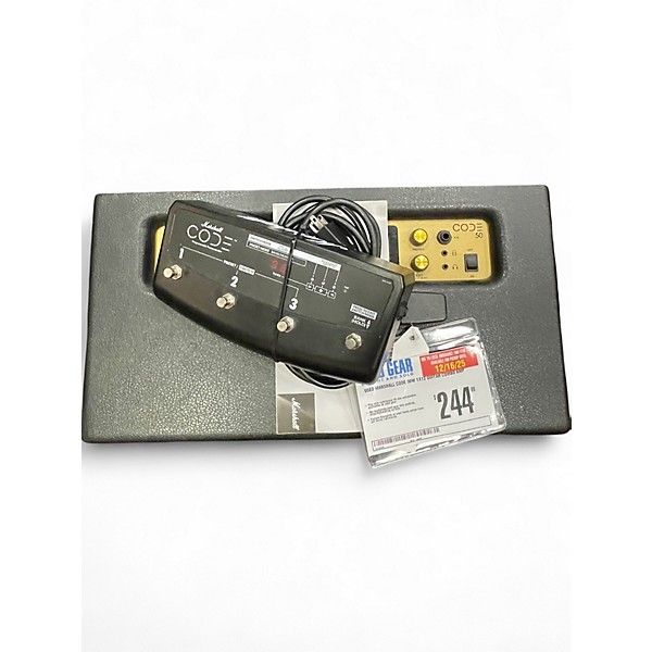 Used Marshall CODE 50W 1x12 Guitar Combo Amp