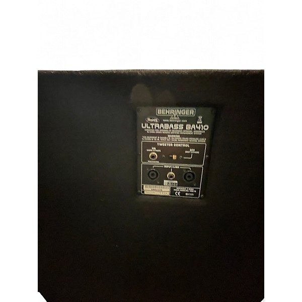 Used Behringer BA410 Ultrabass 4x10 1000W Bass Cabinet