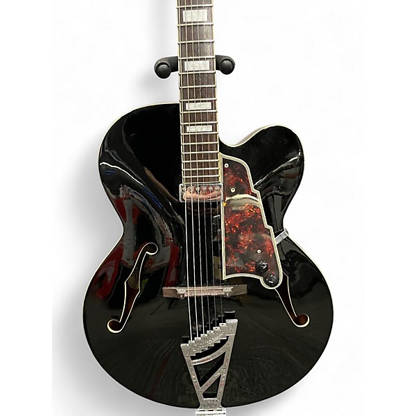 Used D'Angelico EXL-1 Black Hollow Body Electric Guitar