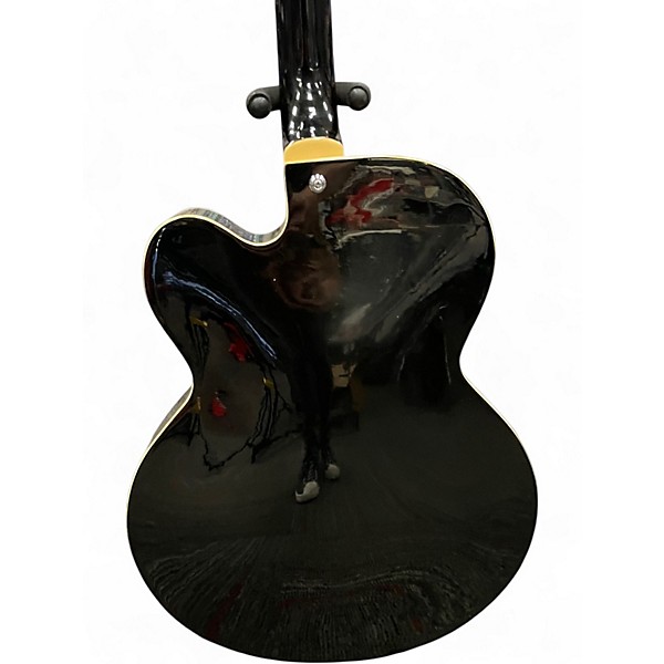 Used D'Angelico EXL-1 Black Hollow Body Electric Guitar