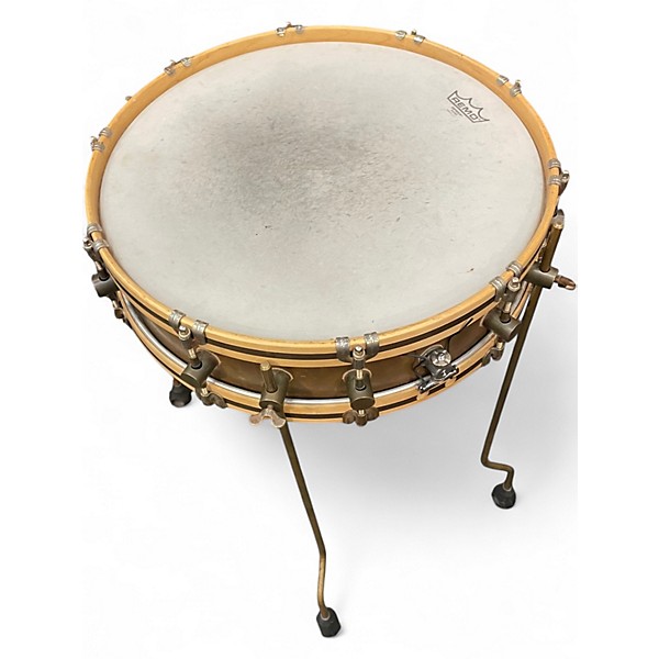 Used A&F Drum Co 18in Gun Shot Brass Natural Drum