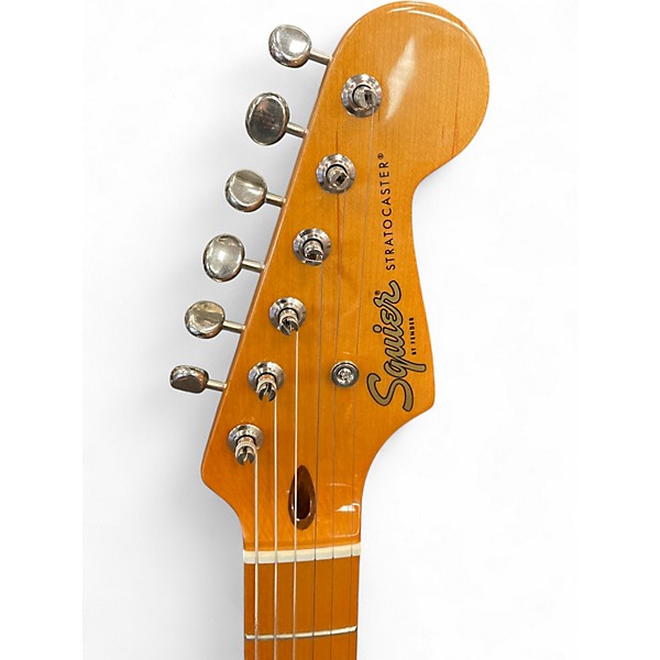 Used Squier Classic Vibe 1950S Stratocaster Fiesta Red Solid Body Electric Guitar