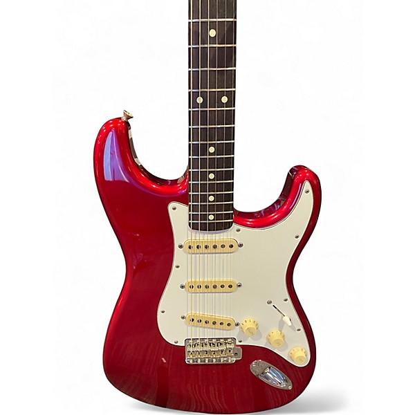 Vintage 1990 Fender ST-62 Stratocaster Red Solid Body Electric Guitar