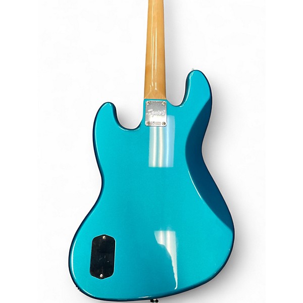 Used Squier Contemporary Jazz Bass Green Electric Bass Guitar