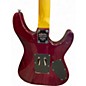 Used Schecter Guitar Research Omen Extreme 6 Left Handed Fiesta Red Electric Guitar