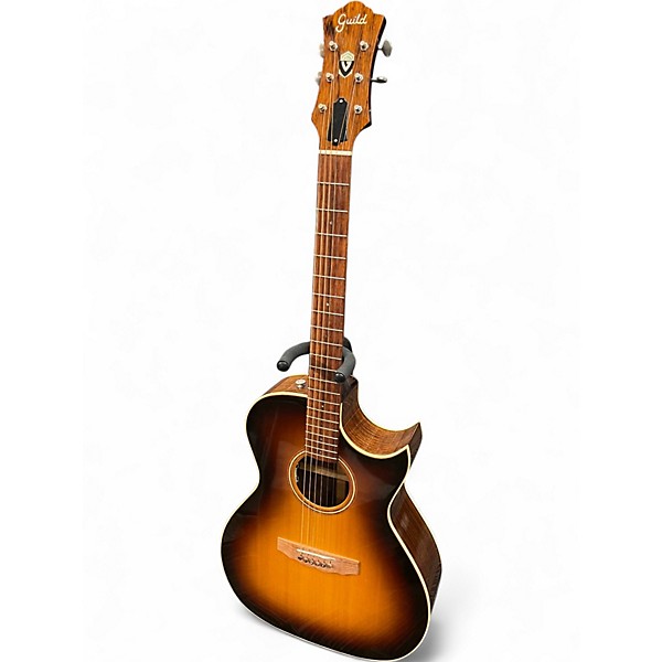 Used Guild CV-1C 2 Color Sunburst Acoustic Electric Guitar