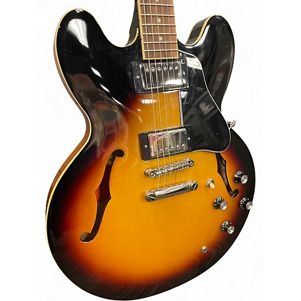 Used Epiphone ES335 IG 2 Tone Sunburst Hollow Body Electric Guitar