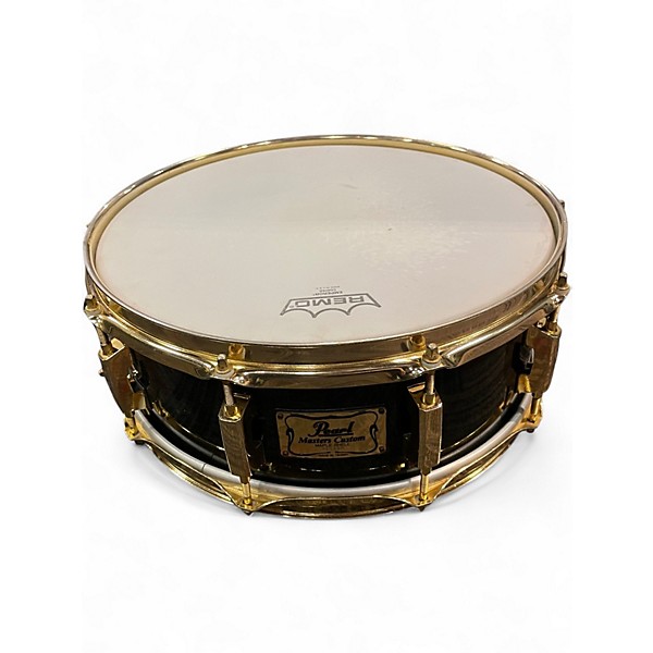 Used Pearl 14in Masters Custom MMX snare Trans Black Drum