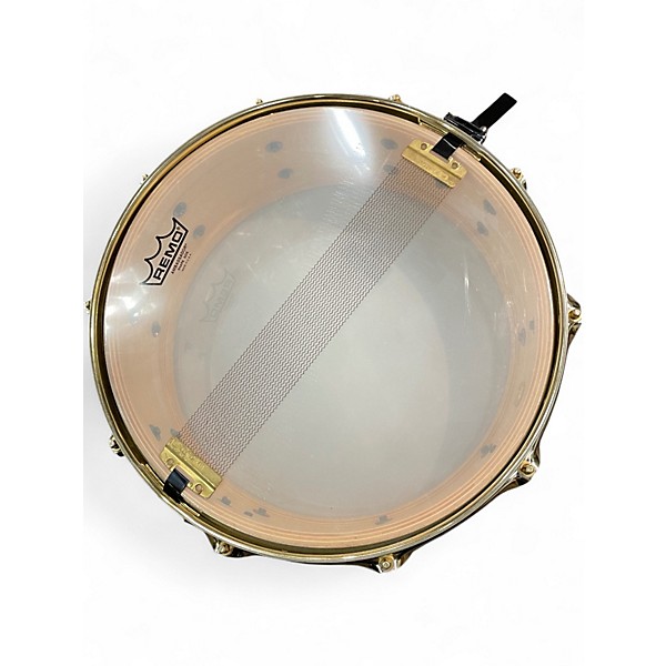 Used Pearl 14in Masters Custom MMX snare Trans Black Drum