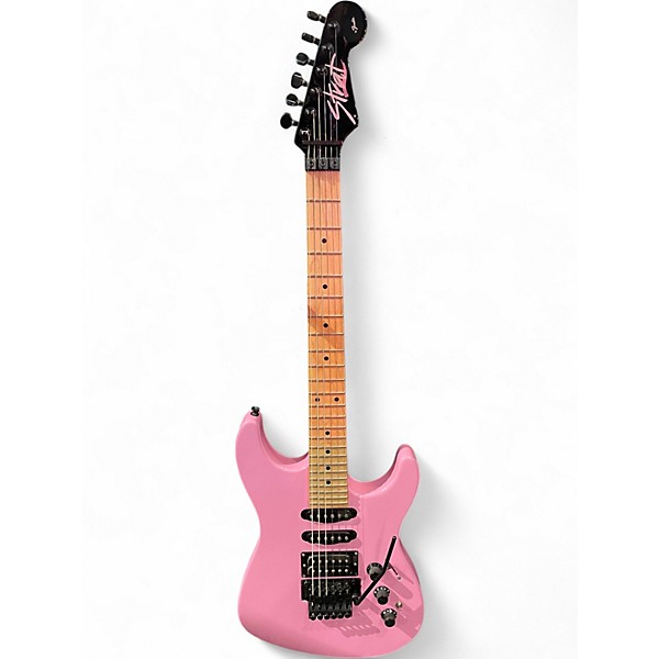 Used Fender Limited Edition HM Stratocaster Flash Pink Solid Body Electric Guitar