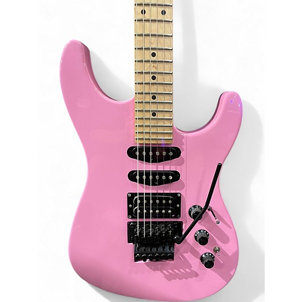 Used Fender Limited Edition HM Stratocaster Flash Pink Solid Body Electric Guitar
