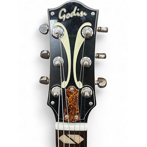 Used Godin 5TH AVENUE JUMBO P-RAIL HARVEST GOLD Hollow Body Electric Guitar