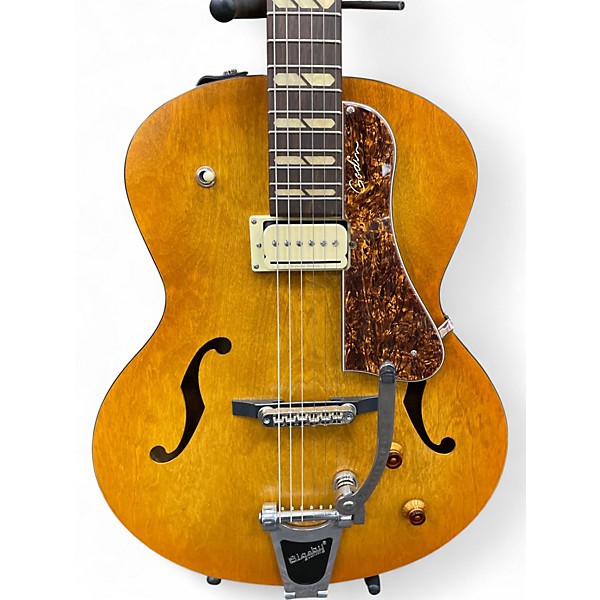 Used Godin 5TH AVENUE JUMBO P-RAIL HARVEST GOLD Hollow Body Electric Guitar