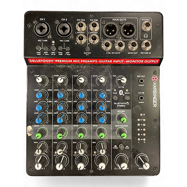 Used Harbinger LV8 Unpowered Mixer
