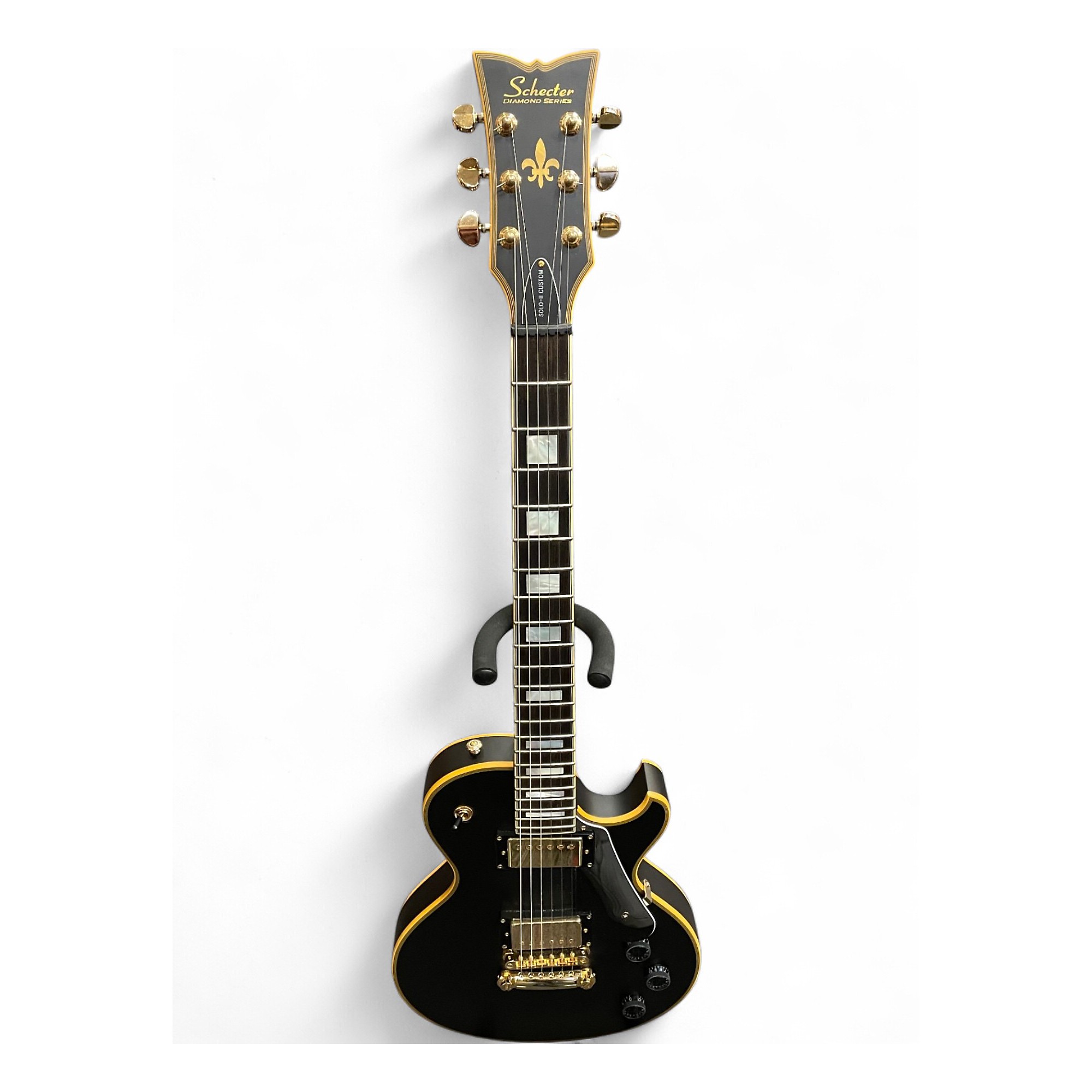 Used Schecter Guitar Research Solo II Custom Satin Aged Black