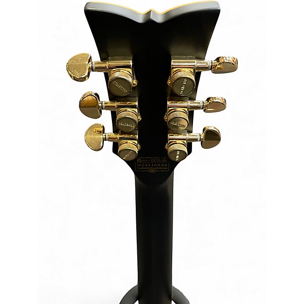Used Schecter Guitar Research Solo II Custom Satin Aged Black Solid Body Electric Guitar