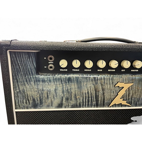 Used Dr Z Maz 18 Jr 18W 1x12 Flamed Maple Tube Guitar Combo Amp