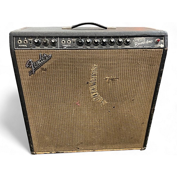 Vintage 1967 Fender Super Reverb Tube Guitar Combo Amp