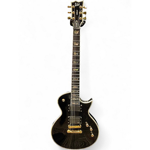 Used ESP LTD EC1000 Vintage Black Solid Body Electric Guitar