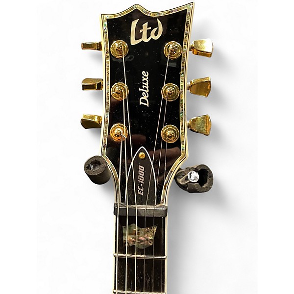 Used ESP LTD EC1000 Vintage Black Solid Body Electric Guitar