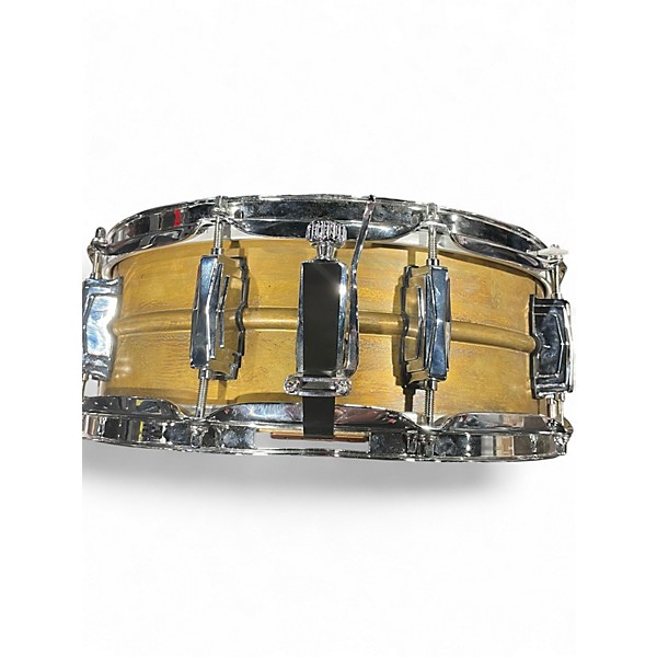 Used Ludwig 14X5 raw brass raw brass Drum