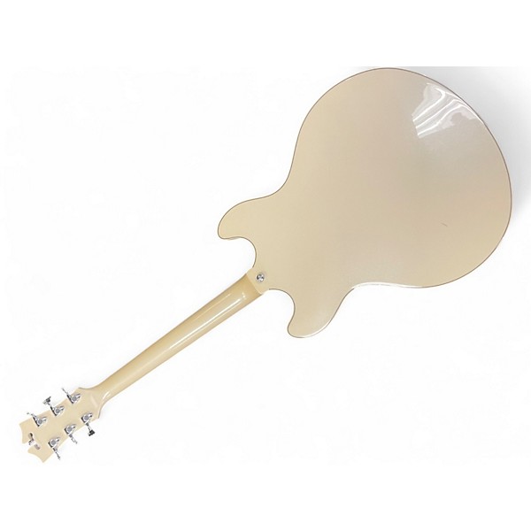 Used D'Angelico Premier Series DC Vintage White Hollow Body Electric Guitar