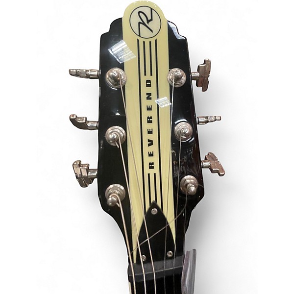 Used Reverend RICK VITO Black Solid Body Electric Guitar