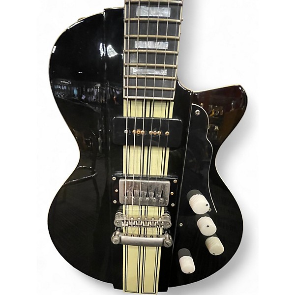 Used Reverend RICK VITO Black Solid Body Electric Guitar