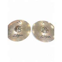 Used Zildjian 14in A Custom Hi Hat Pair Cymbal