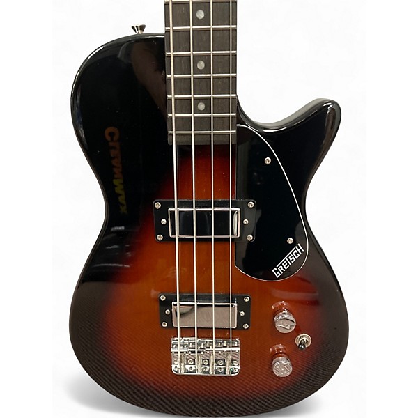 Used Gretsch Guitars Streamliner Jet Club Bass Single-Cut Short-Scale Bass  havana burst Electric Bass Guitar