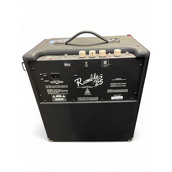 Used Fender Rumble 25 25W 1x8 Bass Combo Amp