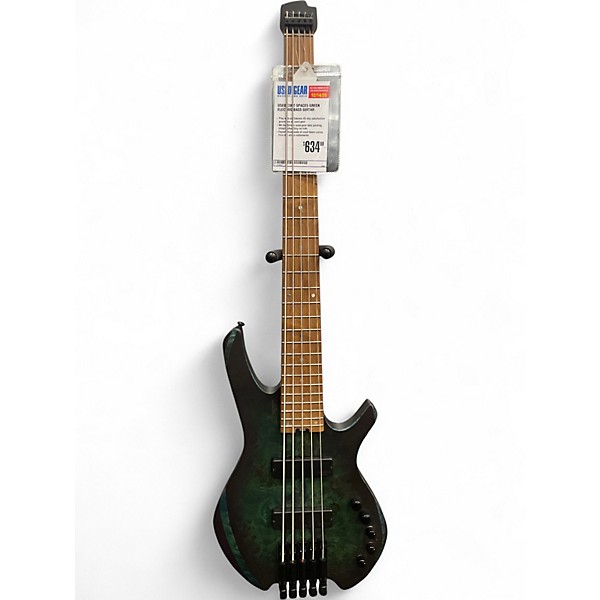 Used Cort space5 Green Electric Bass Guitar